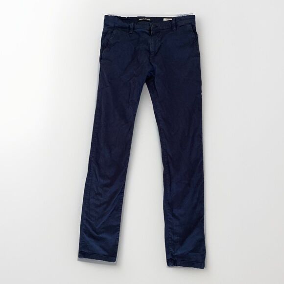 Mavi Johnny Mens 34x34 Slim Leg Navy Blue Chino Canvas Pants Mid Rise‎ Comfort - Picture 1 of 8